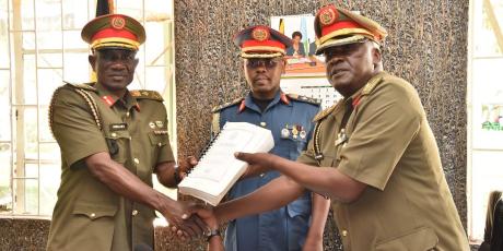 Maj Gen Kyanda commends Outgoing Chief of Personnel and Administration
